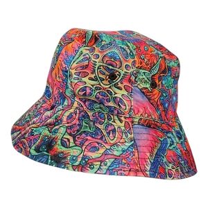 Hot Topic Multicolor Psychedelic Bucket Hat
